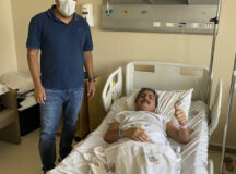Mendonça Filho visita prefeito Gilvandro Estrela no hospital